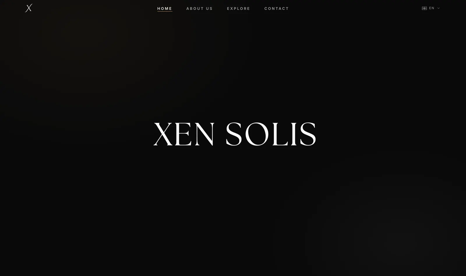 Xen Solis website, screenshot 1