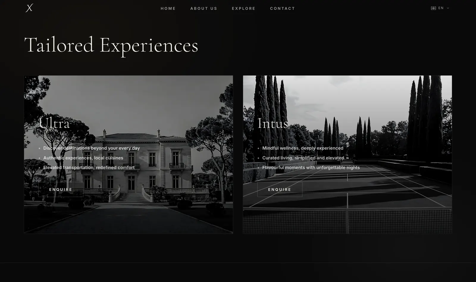 Xen Solis website, screenshot 2